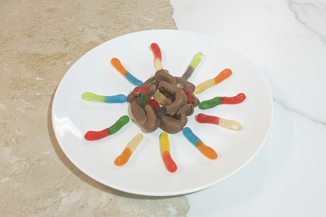 Gluten-Free Chocolate Covered Gummy Worms