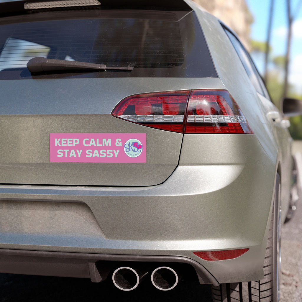Keep Calm & Stay Sassy Car Magnet