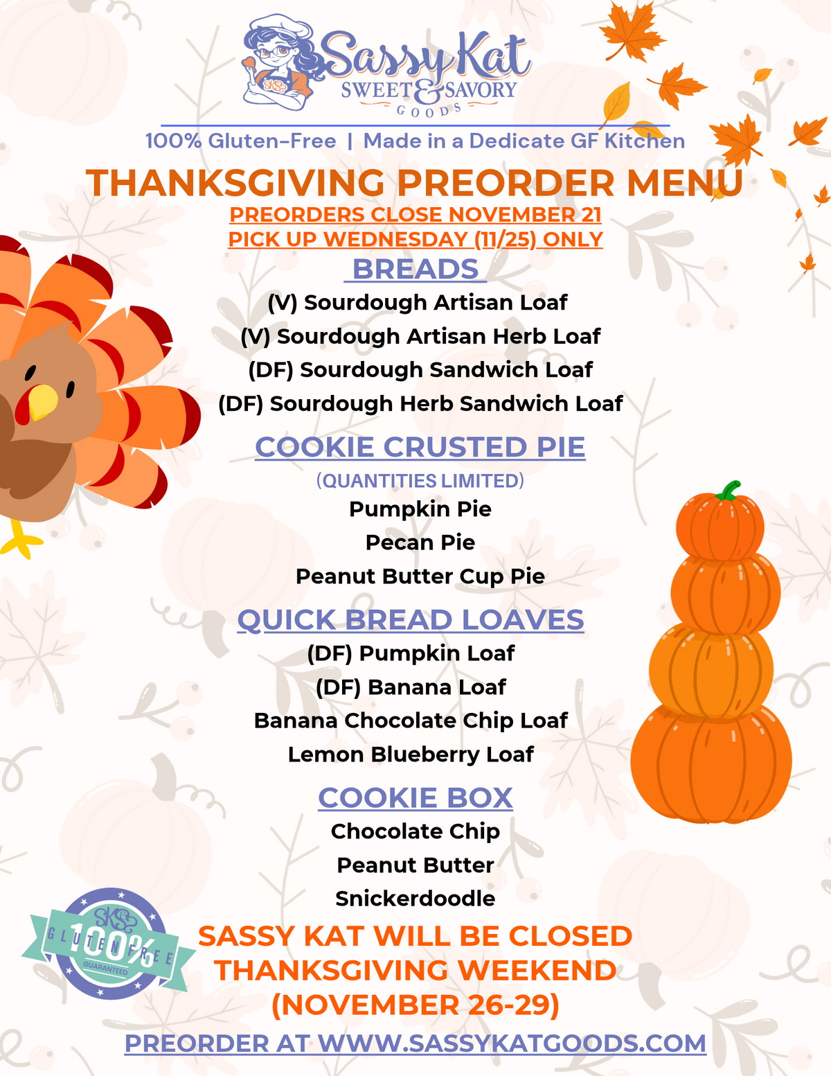 2027 THANKSGIVING PREORDER MENU