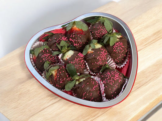 Valentine's Day Chocolate-Covered Strawberries