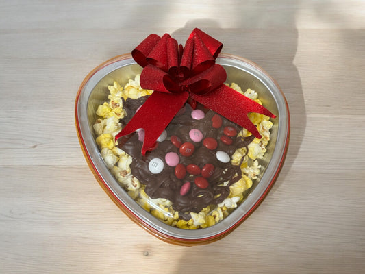 Valentine's Day Chocolate-Covered Popcorn