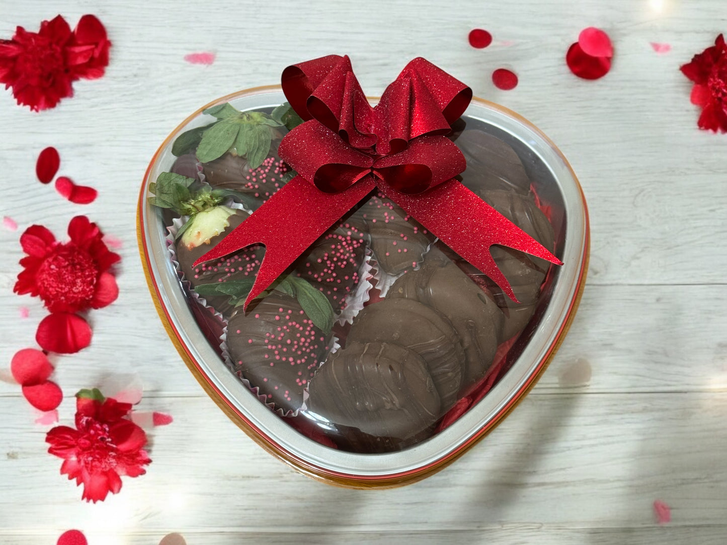 Valentine's Day Strawberries & Chocolate-Covered Oreos